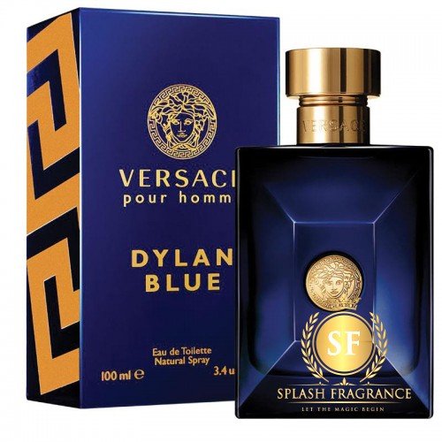 versace blue bottle perfume